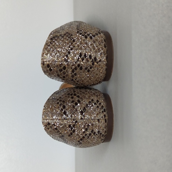 J. Crew Audrey Glitter Snakeskin Pattern Flats - Picture 4 of 12